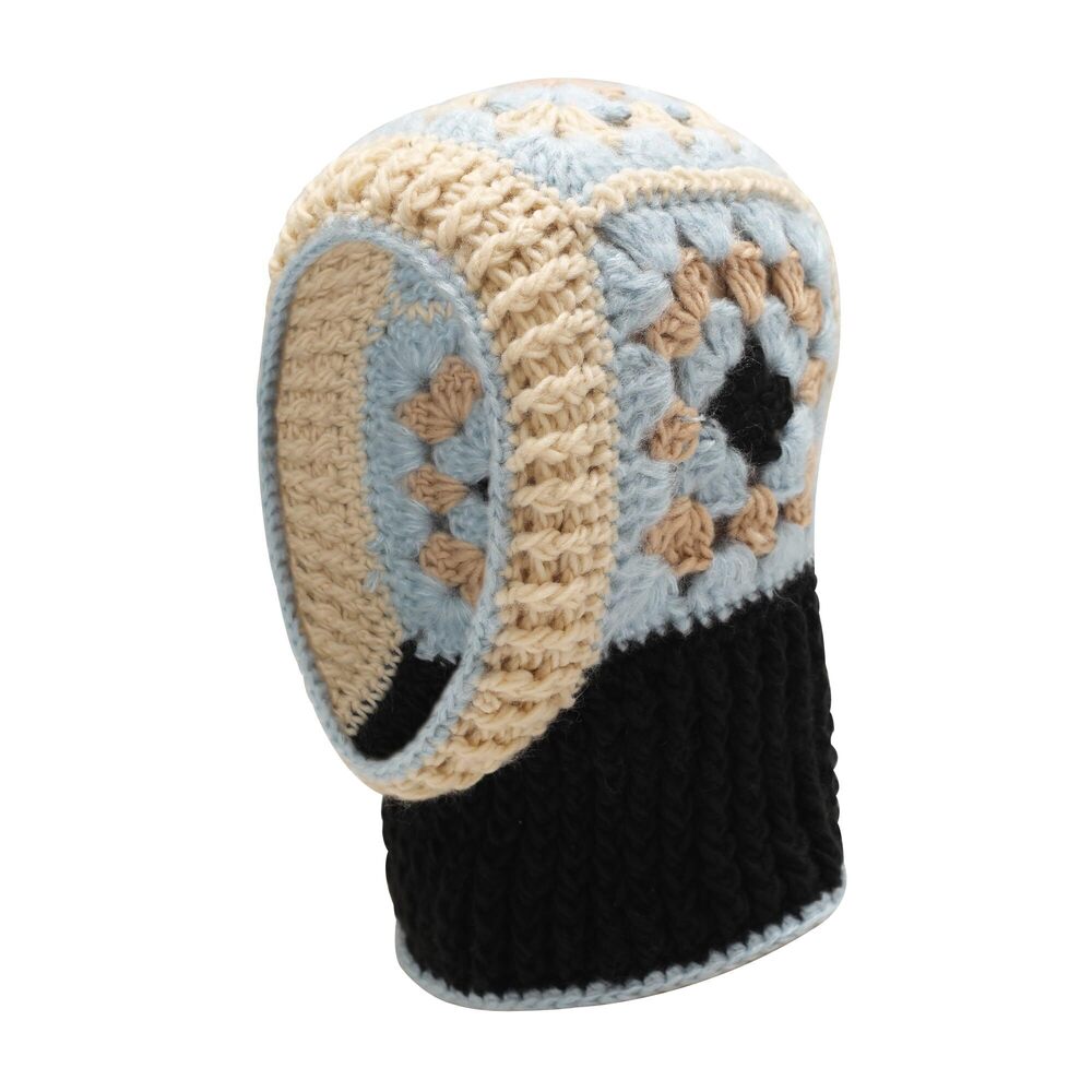 4492 Winter Knitted Winter Hat Windproof Hooded Scarf Balaclava Beanie Hat